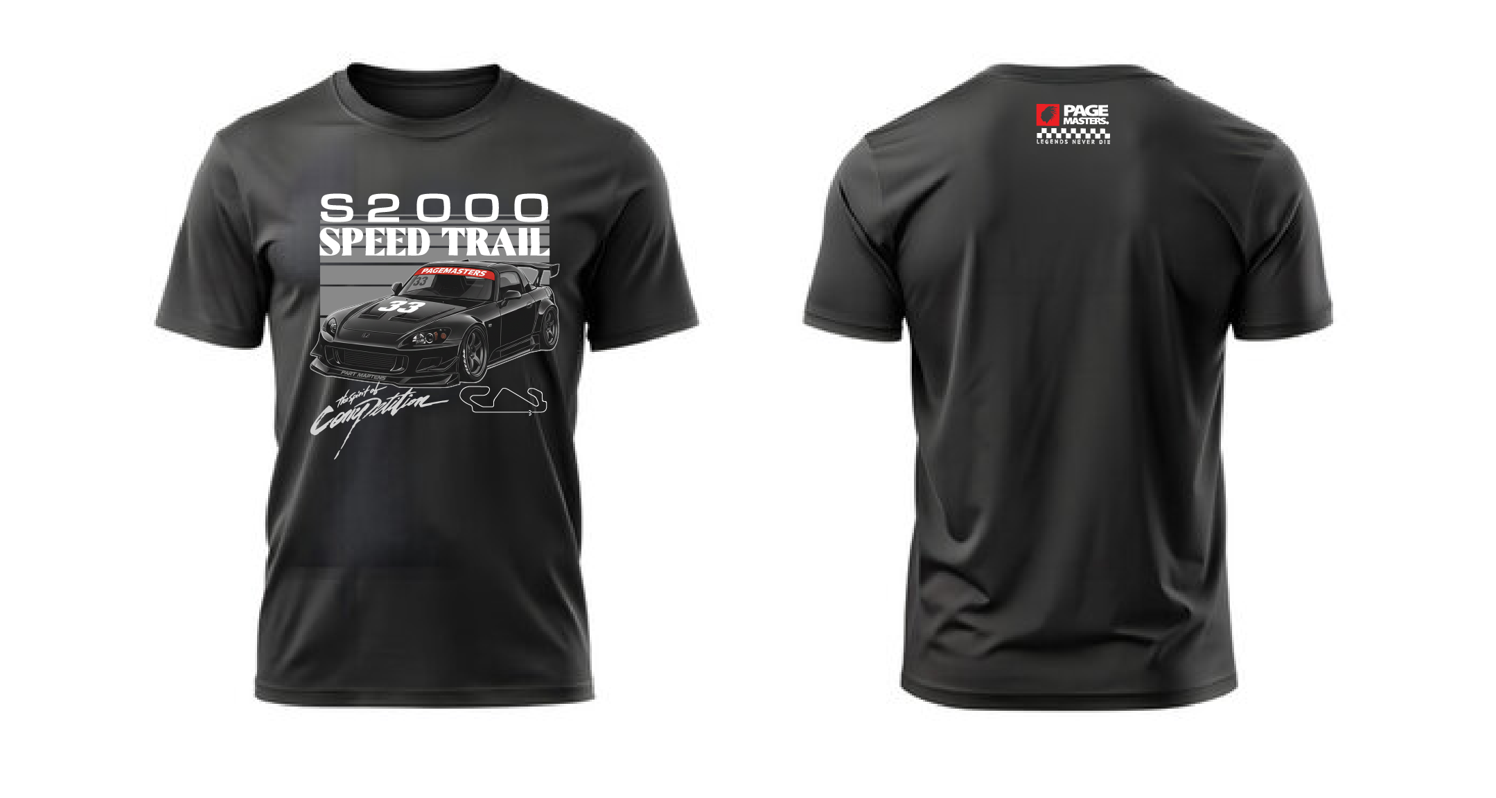 Honda S2000 Black T-Shirt - Custom Design